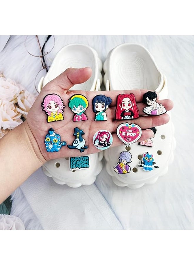 Womdee Shoe Charms for Kids,Women Cartoon Shoe Decoration for Shoes Bracelet Wristband Clog Sandals Birthday Gifts - Image 4